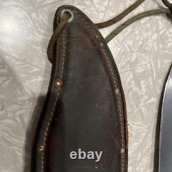 Vintage 1977 Western W49 A Fixed Blade Bowie Knife WithSheath