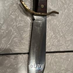 Vintage 1977 Western W49 A Fixed Blade Bowie Knife WithSheath