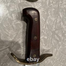 Vintage 1977 Western W49 A Fixed Blade Bowie Knife WithSheath