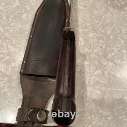 Vintage 1977 Western W49 A Fixed Blade Bowie Knife WithSheath