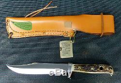 Vintage 1978 PUMA 6396 Bowie Stag Hunting Knife Pumaster Steel + Original Sheath