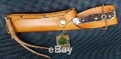 Vintage 1978 PUMA 6396 Bowie Stag Hunting Knife Pumaster Steel + Original Sheath