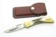 Vintage 1980 Case XX 5159 Stag Hammerhead Folding Hunter Knife & Sheath