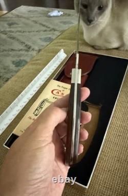 Vintage 1980's Case XX Desert Prince Knife With Leather Sheath And Orginal Box