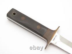 Vintage 1980s Al Mar Fang I Micarta Hattori Seki Japan Dagger Fixed Blade Knife
