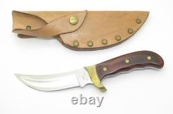 Vintage 1980s Buck 401 Kalinga Fixed Blade Hunting Knife & Custom Sheath