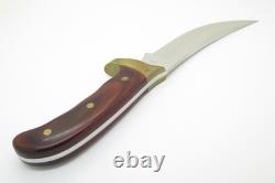 Vintage 1980s Buck 401 Kalinga Fixed Blade Hunting Knife & Custom Sheath