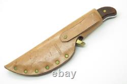 Vintage 1980s Buck 401 Kalinga Fixed Blade Hunting Knife & Custom Sheath