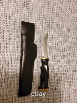 Vintage 1980s Sandvik of SWEDEN Stainless Steel Hunting KNIFE with Sheath