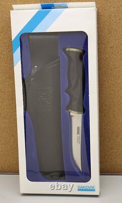 Vintage 1980s Sandvik of Sweden Stainless Steel Hunting Knife in Box