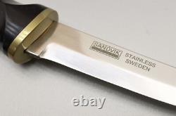 Vintage 1980s Sandvik of Sweden Stainless Steel Hunting Knife in Box