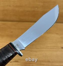 Vintage 1981 Case XX 366 Stacked Leather Fixed Blade Hunting Knife