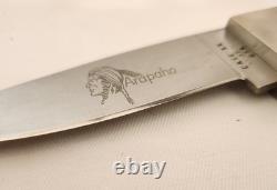 Vintage 1985 Case XX Arapaho R503 SSP Fixed Blade Hunting Knife Wood 5-Dots