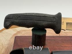 Vintage (1988) Buck USA 619 Woodsmate Fixed Blade withsheath Rubber Handle-1983.26