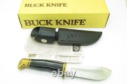 Vintage 1990 Buck 103BP Gold Series Skinner Hunter Mirror Fixed Hunting Knife