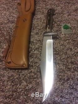 Vintage 1991 Puma Bowie Hunting Knife #6376/sheath/woodbox -mint-unused