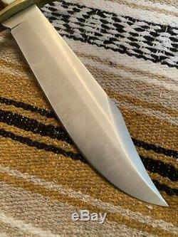 Vintage 1995 Western USA W49 Crown Stag Bowie V44 Survival Knife WithSheath/Box