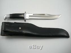 Vintage 2 Line Inverted Pre Date Code Buck 120 General Knife With Sheath