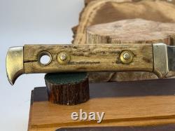 Vintage (2nd Qtr 1972) Handmade Puma Buddy withstag handles sheath-846.26 Vintage (2nd Qtr 1972) Handmade Puma Buddy withstag handles sheath-846.26