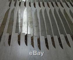 Vintage 50 Stück Klingenrohling Messerklinge Jagdnicker Knife Blank Blade
