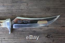 Vintage 6393 Puma Skinner Fixed Blade Stag Hunting Knife With Sheath no. 33073