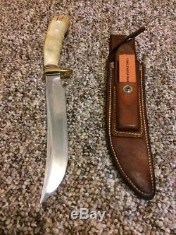 Vintage 70's Randall Model 4-7 Big Game Hunting Knife /stag Handle/sheath