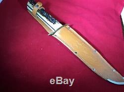 Vintage 70s 13.5 Solingen German Edge Brand 443 Hunting, Skinning Bowie Knife