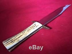 Vintage 70s 13.5 Solingen German Edge Brand 443 Hunting, Skinning Bowie Knife