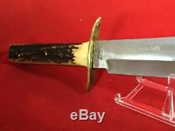 Vintage 70s 13.5 Solingen German Edge Brand 443 Hunting, Skinning Bowie Knife