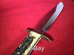 Vintage 70s 13.5 Solingen German Edge Brand 443 Hunting, Skinning Bowie Knife