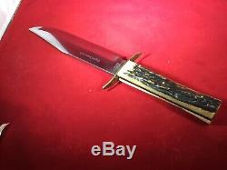 Vintage 70s 13.5 Solingen German Edge Brand 443 Hunting, Skinning Bowie Knife