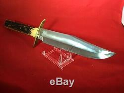 Vintage 70s 13.5 Solingen German Edge Brand 443 Hunting, Skinning Bowie Knife