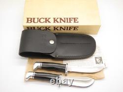 Vintage'88 Buck 115 Twin Sportsman Set 103 118 Fixed Blade Hunting Knife in Box