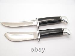 Vintage'88 Buck 115 Twin Sportsman Set 103 118 Fixed Blade Hunting Knife in Box