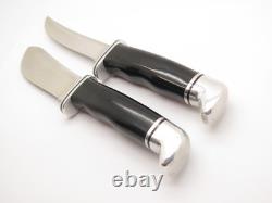 Vintage'88 Buck 115 Twin Sportsman Set 103 118 Fixed Blade Hunting Knife in Box