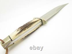 Vintage A G Russell Tak Fukuta Seki Japan Stag Fixed Bowie Hunting Knife (Lot 1)