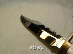 Vintage A. Wright & Son Sheffield England Fixed Blade Hunting Knife withSheath