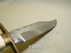 Vintage A. Wright & Son Sheffield England Fixed Blade Hunting Knife withSheath