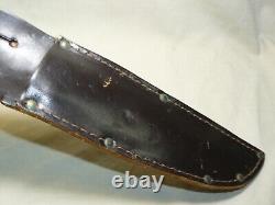 Vintage A. Wright & Son Sheffield England Fixed Blade Hunting Knife withSheath