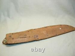 Vintage A. Wright & Son Sheffield England Fixed Blade Hunting Knife withSheath