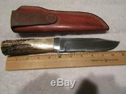 Vintage AG Russell Bob Dozier Handmade Knife. Hunter Bowie. Used