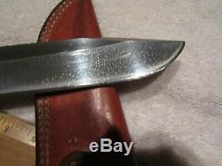 Vintage AG Russell Bob Dozier Handmade Knife. Hunter Bowie. Used