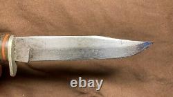 Vintage Aerial Cutlery Mfg. Co. Marinette WI Fixed Blade Hunting Knife Combat