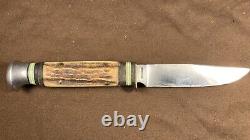 Vintage / Antique Hunting Knife K. Ritter Solingen Germany Stag Handle Rare