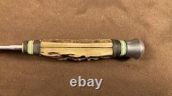 Vintage / Antique Hunting Knife K. Ritter Solingen Germany Stag Handle Rare