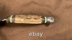 Vintage / Antique Hunting Knife K. Ritter Solingen Germany Stag Handle Rare