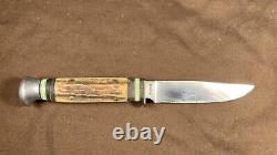 Vintage / Antique Hunting Knife K. Ritter Solingen Germany Stag Handle Rare