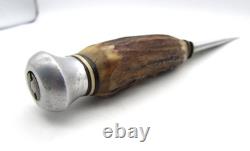 Vintage Anton Wingen Jr Othello Hunting Knife Stag Handle Solingen Germany