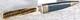Vintage Anton Wingen Jr Stag Antler Handle Germany 7 Hunting Knife with Sheath