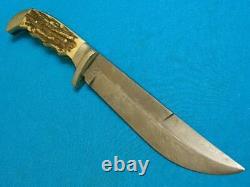 Vintage Anton Wingen Othello Germany Stag Original Trapper Knife Hunting Bowie